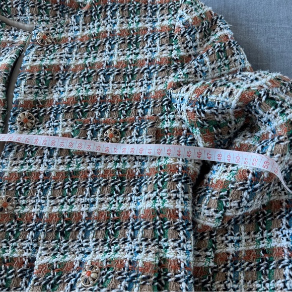 Mango Tweed Jacket with Jewel Button - Picture 10 of 12